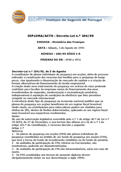 DL nº 204/95 (84 KB)