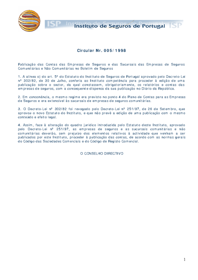 Circular nº 5/1998 (35 KB)