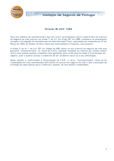 Circular nº 22/1996 (35 KB)