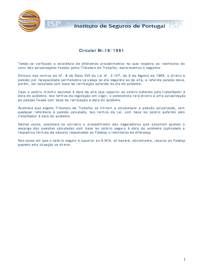 Circular nº 19/1991 (35 KB)