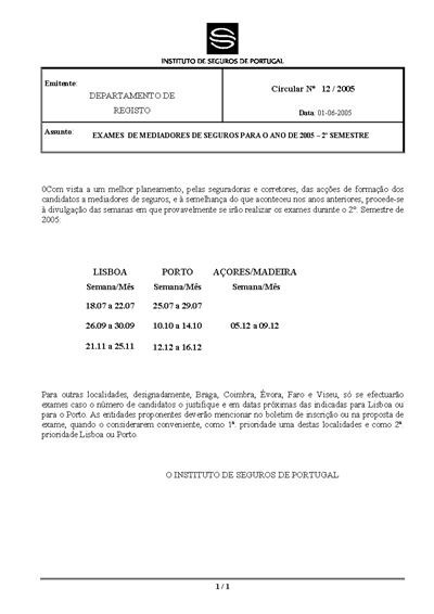 Circular nº 12/2005 (87 KB)