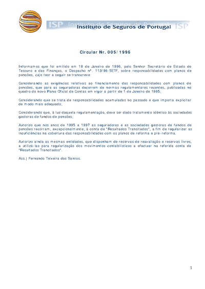 Circular nº 5/1996 (35 KB)