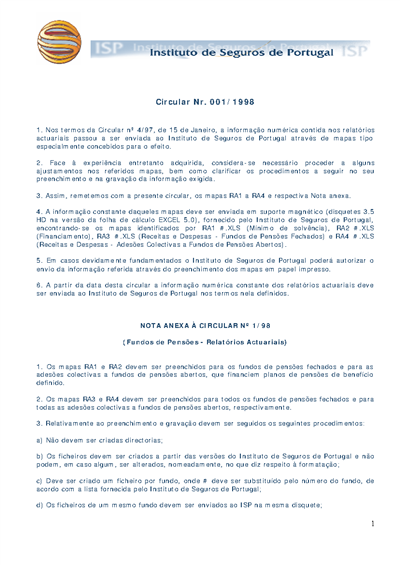 Circular nº 1/1998 (65 KB)