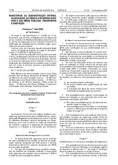 Portaria nº 1444/2002 (41 KB)