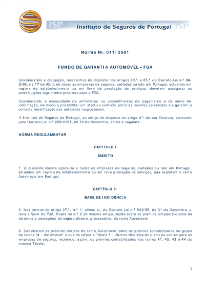 Norma nº 11/2001 (65 KB)