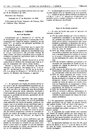 Portaria nº 1152-E/94 (186 KB)