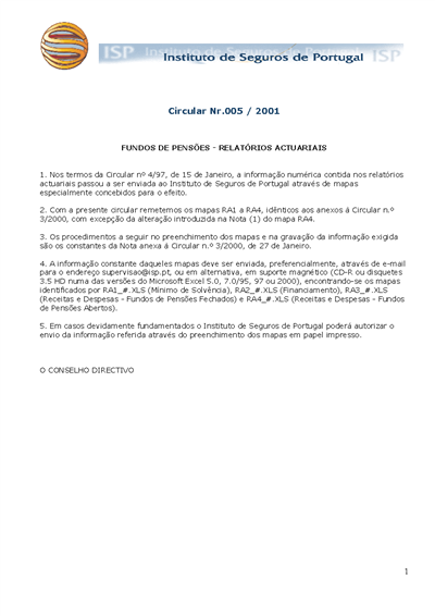 Circular nº 5/2001 (82 KB)