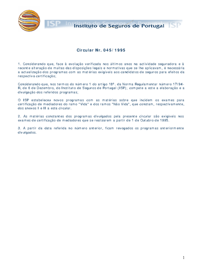 Circular nº 45/1995 (35 KB)